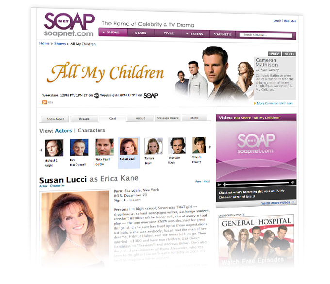 Show Detail Page, SOAPnet 2008